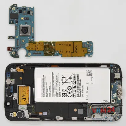 Cómo desmontar Samsung Galaxy S6 Edge SM-G925, Paso 7/3