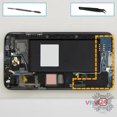 How to disassemble Samsung Galaxy Round SM-G910S, Step 8/1