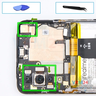 How to disassemble Realme Narzo 30, Step 10/1