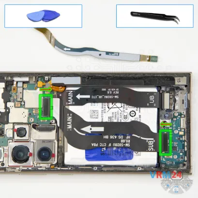How to disassemble Samsung Galaxy S24 Ultra SM-S928, Step 10/2