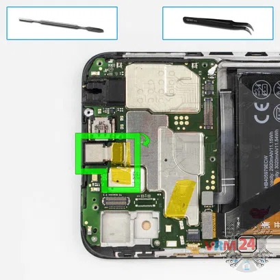 Как разобрать Huawei Y6 (2019), Шаг 15/1