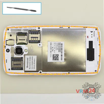 How to disassemble Alcatel OT Snap 7025D, Step 3/1