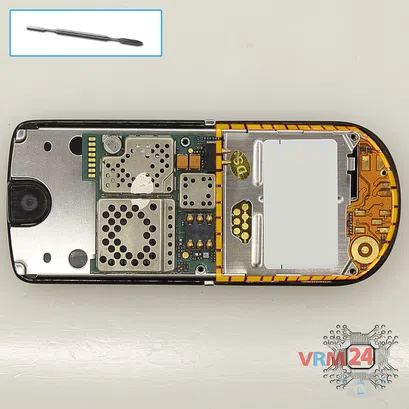 How to disassemble Nokia 8800 Sirocco RM-165, Step 5/1