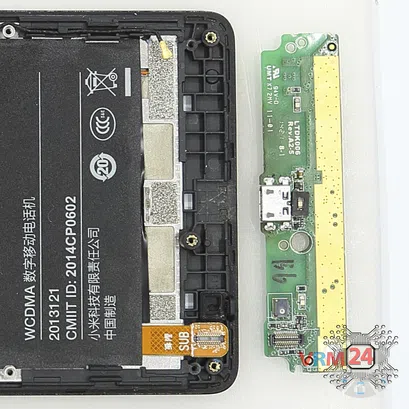 How to disassemble Xiaomi RedMi Note, Step 6/2