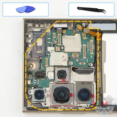 How to disassemble Samsung Galaxy S24 Ultra SM-S928, Step 18/1