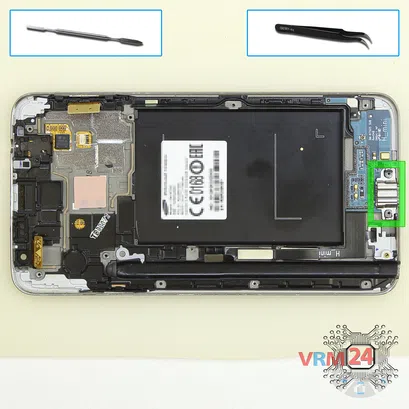Cómo desmontar Samsung Galaxy Note 3 Neo SM-N7505, Paso 12/1