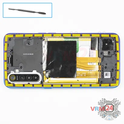 How to disassemble Realme XT, Step 5/1