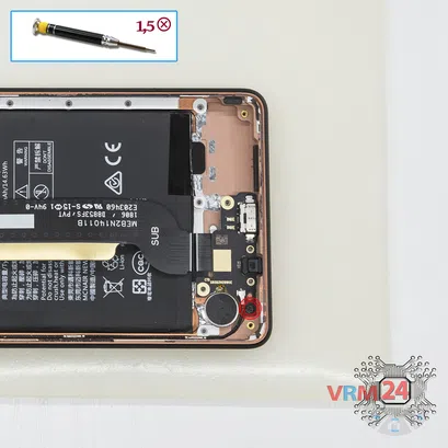 How to disassemble Nokia 7 Plus TA-1046, Step 10/1