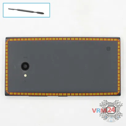 How to disassemble Nokia Lumia 730 RM-1040, Step 1/1