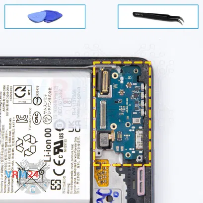 How to disassemble Samsung Galaxy A53 SM-A536, Step 13/1