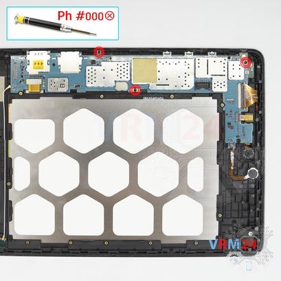 Cómo desmontar Samsung Galaxy Tab A 9.7'' SM-T555, Paso 13/1