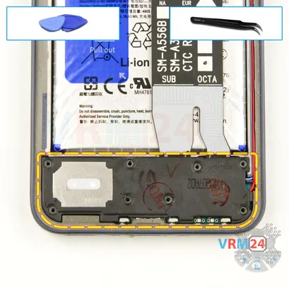 How to disassemble Samsung Galaxy A35 5G SM-A356, Step 9/1