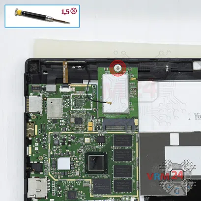 How to disassemble DEXP Ursus Z110, Step 7/1