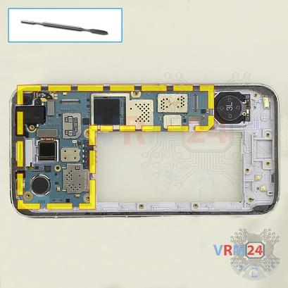 Cómo desmontar Samsung Galaxy S5 mini SM-G800, Paso 14/1