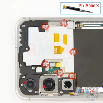 Как разобрать Samsung Galaxy S24 FE SM-S721, Шаг 5/1