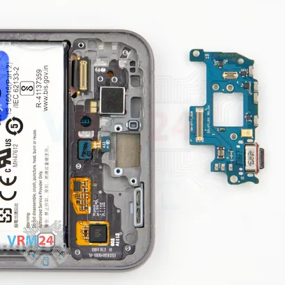 How to disassemble Samsung Galaxy S23 FE SM-S711, Step 12/2