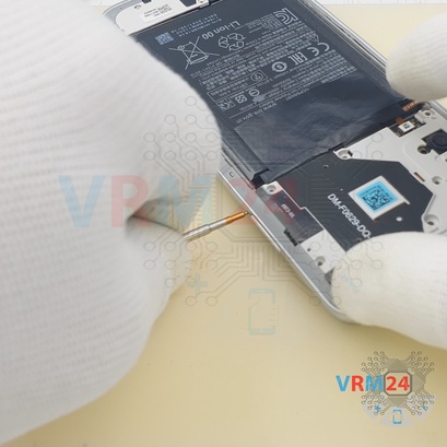 How to disassemble Xiaomi Redmi Note 10 5G, Step 2/3