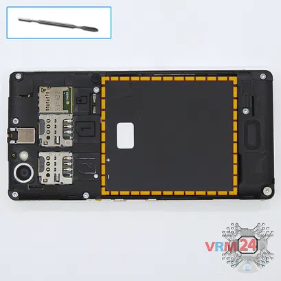 How to disassemble Sony Xperia M, Step 2/1