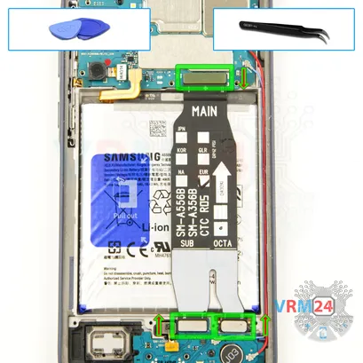 How to disassemble Samsung Galaxy A35 5G SM-A356, Step 10/1