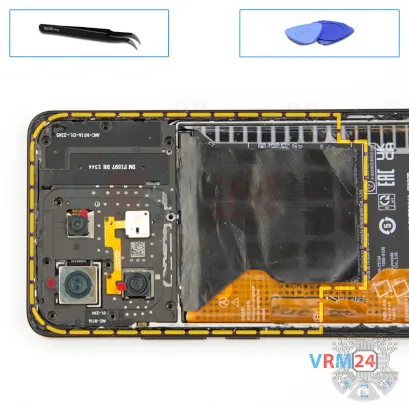 Como desmontar Xiaomi Poco X6 Pro por si mesmo, Passo 6/1