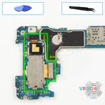 How to disassemble LG V40 ThinQ V405, Step 12/1