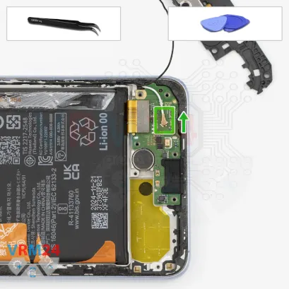 Cómo desmontar Huawei Nova 13i, Paso 11/1