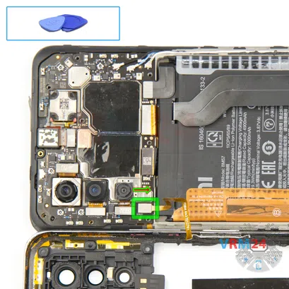 Cómo desmontar Xiaomi Poco X3 GT, Paso 7/1