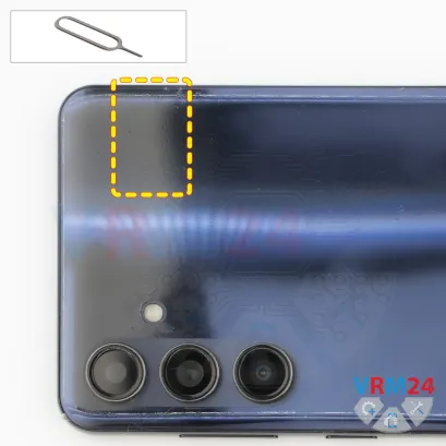 How to disassemble Samsung Galaxy M55 SM-M556, Step 2/1
