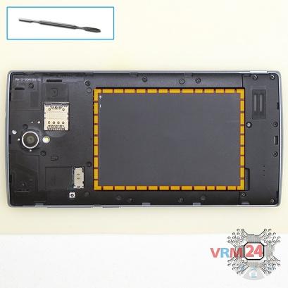How to disassemble ZTE Zmax 2, Step 2/1