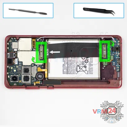 Cómo desmontar Samsung Galaxy Note 10 Lite SM-N770, Paso 8/1