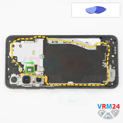 How to disassemble Samsung Galaxy S24+ SM-S921, Step 5/1