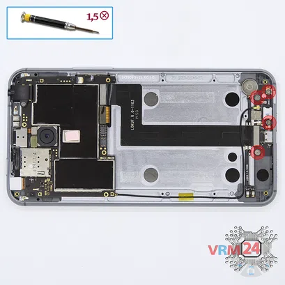 How to disassemble Meizu MX4 PRO M462, Step 5/1