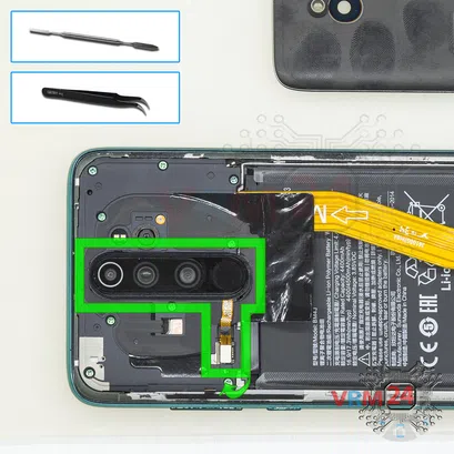 How to disassemble Xiaomi Redmi Note 8 Pro, Step 4/1