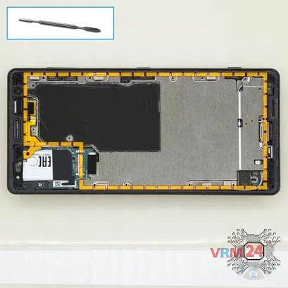 How to disassemble Sony Xperia XZ2, Step 7/1