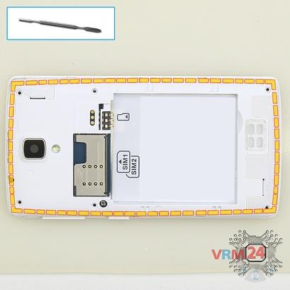 How to disassemble Lenovo A1000, Step 4/1