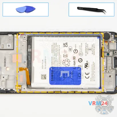 Как разобрать Samsung Galaxy А15 SM-A155, Шаг 18/1