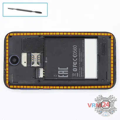 How to disassemble HTC Desire 310, Step 4/1