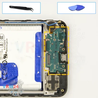 How to disassemble Samsung Galaxy A16 SM-A166, Step 16/1
