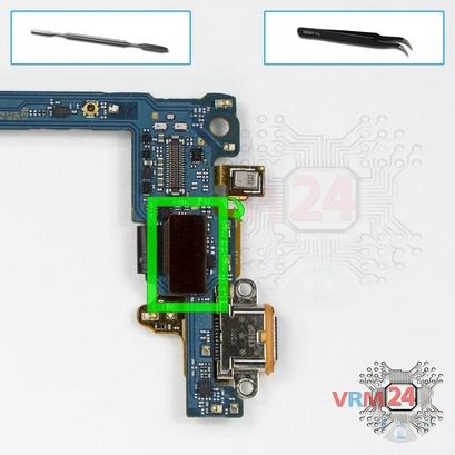 How to disassemble LG V30 Plus US998, Step 14/1