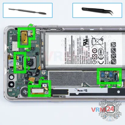 Cómo desmontar Samsung Galaxy Note FE SM-N935, Paso 9/1