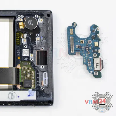 Cómo desmontar Samsung Galaxy Note 10 SM-N970, Paso 10/2