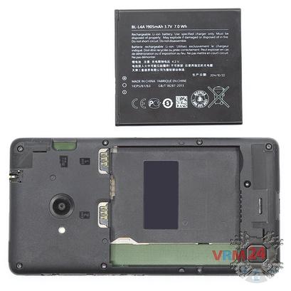 How to disassemble Microsoft Lumia 535 DS RM-1090, Step 2/2