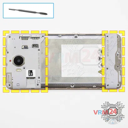 Como desmontar Huawei Y5 (2017) por si mesmo, Passo 5/1