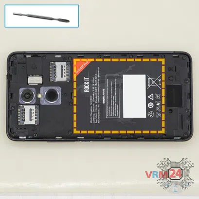 How to disassemble Highscreen Fest Pro, Step 2/1