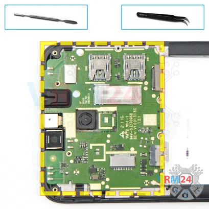 Cómo desmontar Nokia C20 TA-1352, Paso 11/1