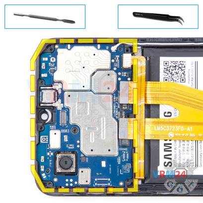 Cómo desmontar Samsung Galaxy A03 Core SM-A032, Paso 13/1