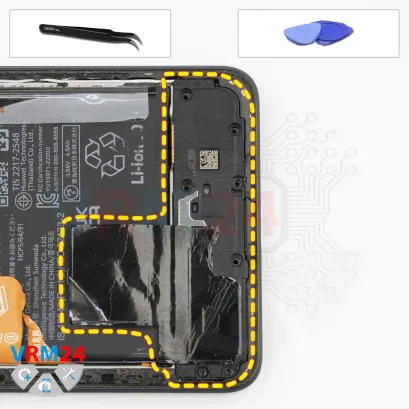 How to disassemble Huawei Nova 11i, Step 8/1