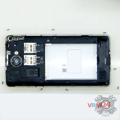 How to disassemble LG Max X155, Step 3/2