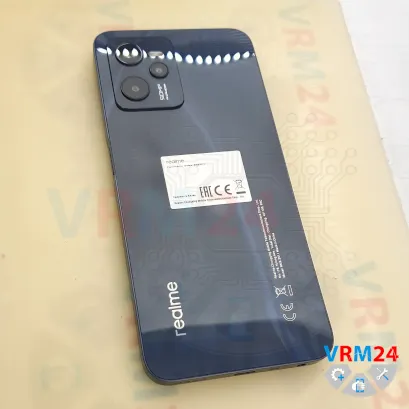 Как разобрать Realme C35, Шаг 1/1