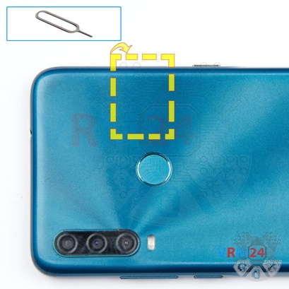 How to disassemble Alcatel 1 SE 5030D, Step 2/1